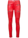 AMIRI LX1 skinny leather trousers,WBLX1LTHRED12783033