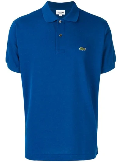 Lacoste Men's Solid Logo-embroidered Polo In Bright Blue