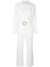 CHEREVICHKIOTVICHKI CHEREVICHKIOTVICHKI BELTED UTILITY JUMPSUIT - WHITE,108SS1812819200