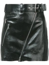 AMIRI AMIRI MOTO LEATHER MINI SKIRT - BLACK,WBSKILTPBLK12783039