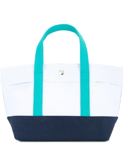 Cabas Kleine Handtasche In Colour-block-optik In Blue