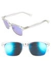 Maui Jim Kawika Polarizedplus2 54mm Rectangular Sunglasses - Crystal In Crystal