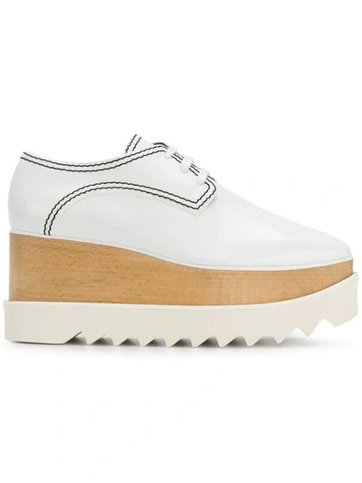 Stella Mccartney Elyse Platform Shoes In White