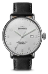 SHINOLA THE CANFIELD LEATHER STRAP WATCH, 43MM,S0120089881