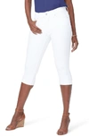 Nydj Petites Marilyn Cuffed Cropped Jeans In Optic White