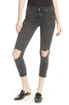 FREE PEOPLE HIGH WAIST ANKLE SKINNY JEANS,OB754013