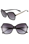 GIVENCHY 59MM BUTTERFLY SUNGLASSES - BLACK,GV7094S