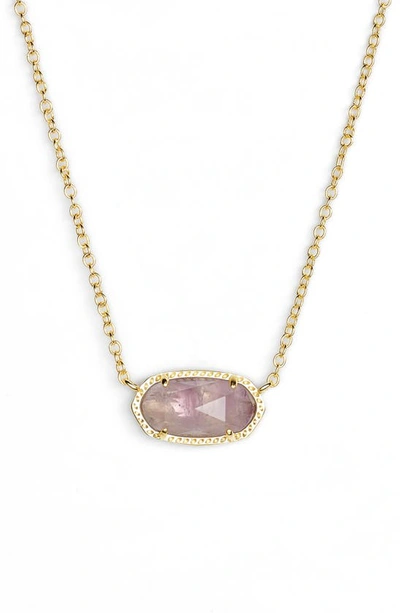 Kendra Scott Elisa Birthstone Crystal Necklace In February/amethyst