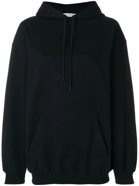 balenciaga black logo hoodie