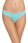 On Gossamer Hip-g Mesh Thong In Blue Radiance