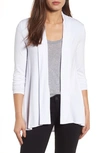 Vince Camuto Open Front Cardigan In Ultra White