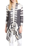 NIC + ZOE SPICE MARKET WATERFALL LINEN BLEND CARDIGAN,S181147