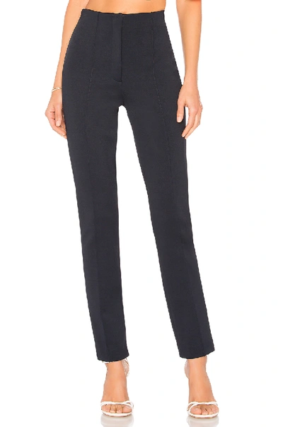 Diane Von Furstenberg High Waisted Skinny Trouser In Navy