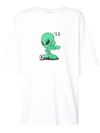 Gosha Rubchinskiy White Printed Alien T-shirt