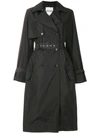 Kenzo Oversized Trench Coat - Black In Black
