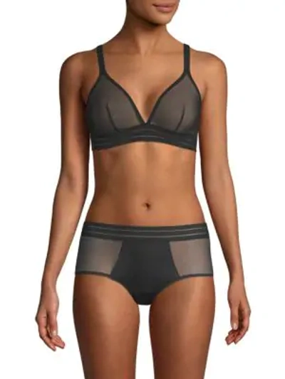 Maison Lejaby Nufit Unlined Triangle Bralette In Black