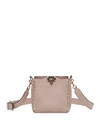 VALENTINO GARAVANI ROCKSTUD MINI VITELLO STAMPA LEATHER HOBO BAG,PROD137260120