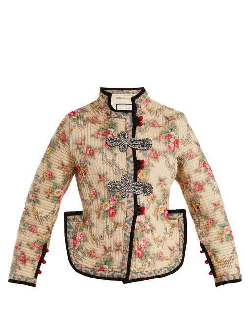 gucci floral jacket womens