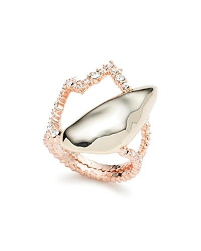 Alexis Bittar 10k Goldtone Light Quartz Crystal Ring In Gold/rose Gold