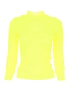 MSGM RIBBED FLUO KNIT,10556387