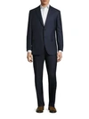 BRIONI Checked Wool & Silk Blend Suit