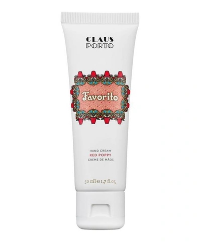 Claus Porto Favorito Hand Cream - Red Poppy, 50ml In Colorless