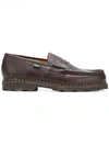 Paraboot Leather Reims Penny Loafers In Brown