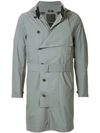 NORWEGIAN RAIN NORWEGIAN RAIN DOUBLE-BREASTED MILITARY COAT - GREY,426815285312809143