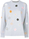 KENZO embroidered flower sweater,F852SW89095212823384