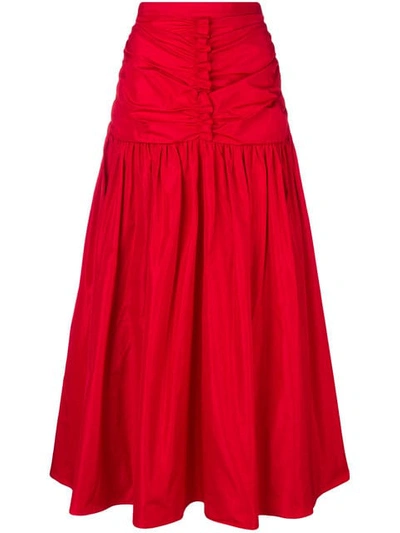 Stella Mccartney Fitted Waist Skirt In Red