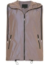 99% IS 99% IS ZIPPED LOOSE FIT VEST - BROWN,NN11VT0212827537