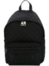 MOSCHINO QUILTED BACKPACK,B7607820111316026