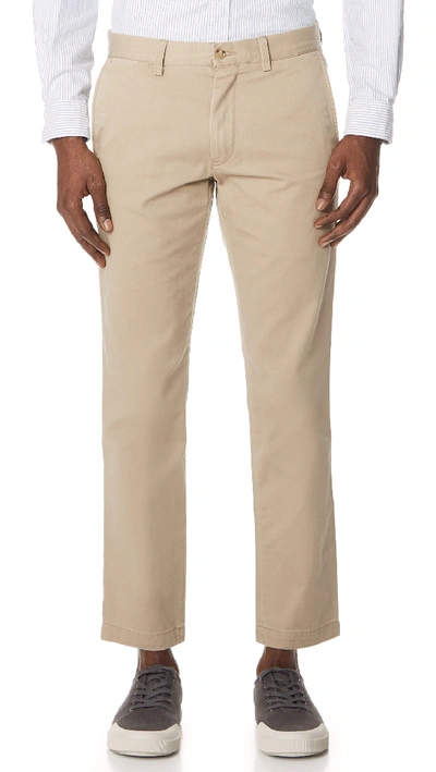 Polo Ralph Lauren Slim-fit Stretch-cotton Twill Chinos In Beige