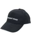 ANDREA CREWS ANDREA CREWS SLOGAN-DETAIL CAP - BLACK,STRAIGHT12824747