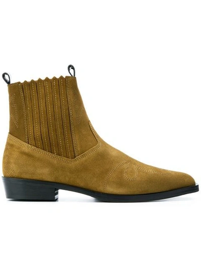 Nubikk Jimmy Cura Ankle Boots In Nude & Neutrals
