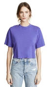 Cotton Citizen Tokyo Crop Tee In Purple
