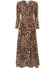 WE ARE LEONE WE ARE LEONE LEOPARD PRINT SILK JACKET - BROWN,SP18MACAR0412666599