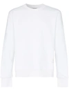 Thom Browne Rwb-stripe Cotton Sweatshirt In White
