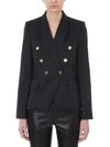 STELLA MCCARTNEY BLACK WOOL DOUBLE-BREASTED JACKET,10558017