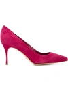 SERGIO ROSSI SERGIO ROSSI KLASSISCHE WILDLEDERPUMPS - ROSA,A43841MCAZ0111353529