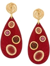 GAS BIJOUX GAS BIJOUX VERONE CLIP-ON EARRINGS - RED,AVERONEO12825257