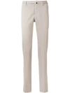 Incotex Slim Leg Chinos In Gray