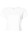 Re/done Solid-colour Crewneck T-shirt In White