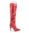 OFF-WHITE Red X Jimmy Choo Elisabeth High Boots,2037520008263657972