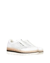Armani Jeans White Leather Sneakers