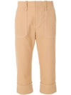 CHLOÉ CROPPED STITCH DETAIL TROUSERS,CHC18UPA1106312826791