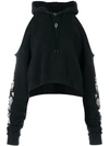 MARCELO BURLON COUNTY OF MILAN MARCELO BURLON COUNTY OF MILAN SNAKES HOODIE - BLACK,CWBB020S18630240100812834335