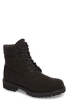 Timberland Men's 6 Inch Premium Canvas Boots, Black In Jet Black Thread Canvas