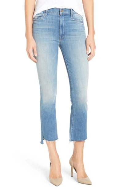 Mother 'the Insider' Crop Step Fray Jeans In Shake Well