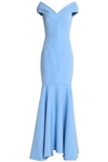 MILLY FLUTED CREPE GOWN,3074457345618607777